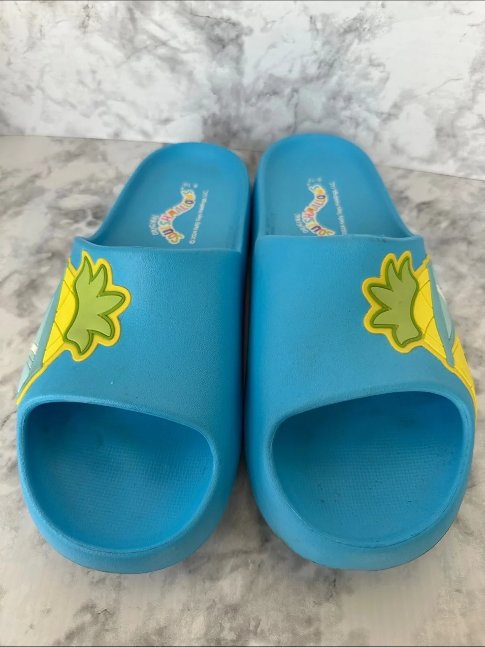 Squishmallows Blue Pineapple Slide Sandals in Blue Women’s 9-10